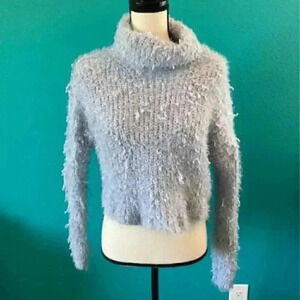 Pacsun LA hearts fuzzy blue sweater in size medium
